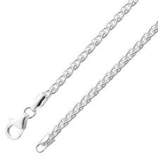 Zopfkette 3mm silberarmband - 2,3mm,