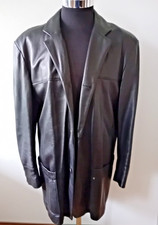 Schöner Herren VERSACE JEANS COTURE   Leder Mantel / Lange Jacke  Gr-  40/54    