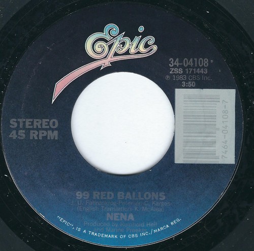 Nena luftballons 99 - luftballons, /