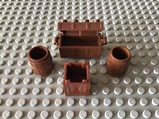 Lego Fässer,braun,Western,alt,City,Eisenbahn (7)