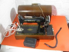 Singer Nähmaschine Antik  Elektrisch mit Lampe Schottland 30er 40er Jahre (E 273