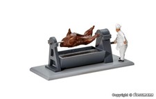 H0 Viessmann 1552 eMotion Grill mit drehendem Ochsen , beweght Funktionsmodell