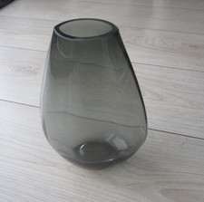 ovale Vase  Rauchglas, ca. 20