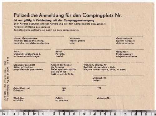 Ddr polizeiliche anmeldung - ddr,
