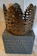 PartyLite Duftwachsglasaufsatz Kiefernzapfen Braun P93190 OVP