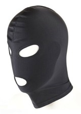 BDSM 3 Loch Spandex Stoff Kopf