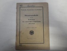 A 927 Dienstvorschrift für