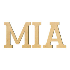 Buchstaben und Zahlen aus Holz MDF zum Basteln und Dekorieren - B8