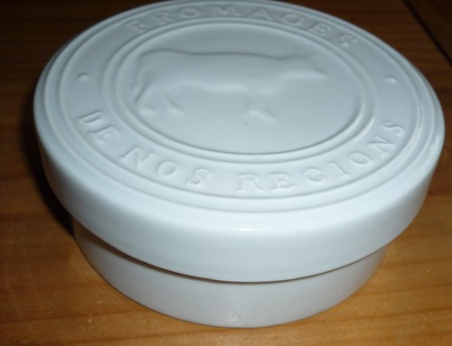 Porzellan käse glocke - käse, weiß