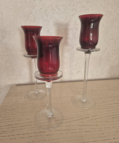 Elegante glas kerzenhalter - elegante, glas-kerzenhalter