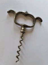 Antiker Korkenzieher, Metall,  T-Form  für vier Finger,  19. Jahrhundert 