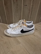 Nike Blazer Low '77 Sneaker Weiß Schwarz Leder Low-Top Atmungsaktiv EU 46