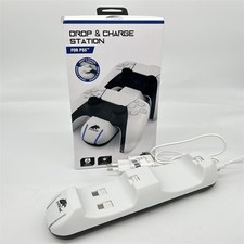 Panthek Dual Drop & Ladestation H2 + 2 Mini-Safe-Stecker + AC-Adapter Ps5