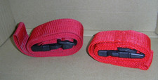 2x Koffergurt rot mit Schnappverschluss Reise Koffer