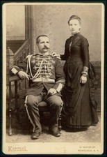 CAB Foto 16x11cm USA Soldat Husarenuniform - Karmel 91 Water Street Newburgh N Y