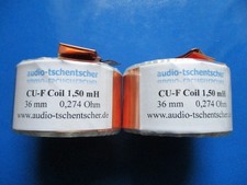 2 Stück Audio-Tschentscher Kupferfolienspule 1,50 mH,  0,274 Ohm, CFC 13