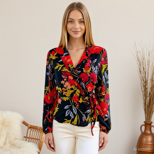 Vintage boho bluse schwarz - vintage,