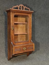 Wandschränkchen Jugendstil Vitrine Holz