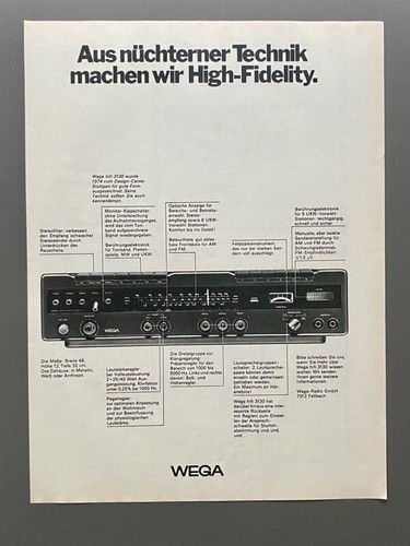 Wega fellbach hifi 3130 - fellbach,