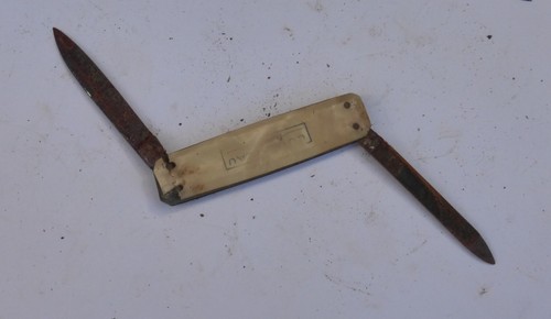 Altes taschenmesser perlmutt - taschenmesser,