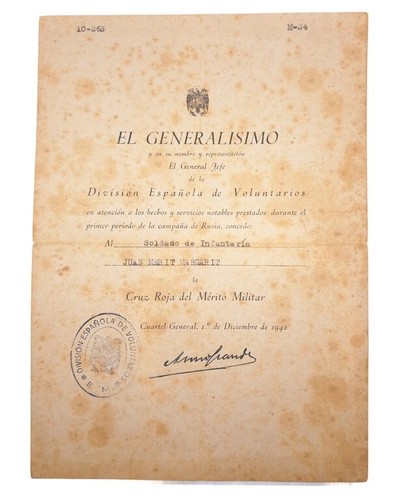 Verleihungsurkunde des roten - verleihungsurkunde,