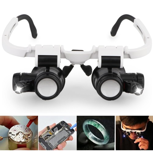 Lupenbrille mit led 23x - led,