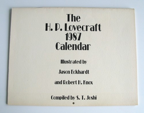 Lovecraft 1987 calendar - lovecraft,