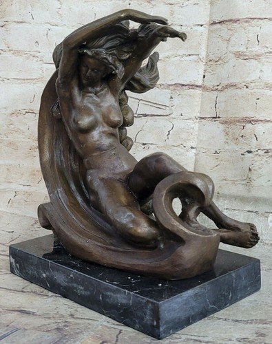 Jugendstil statue lady sirene - jugendstil,