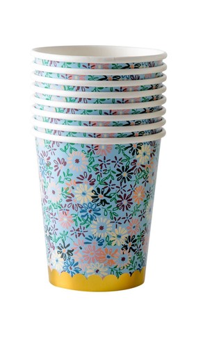 Rice pappbecher small floral - rice:,