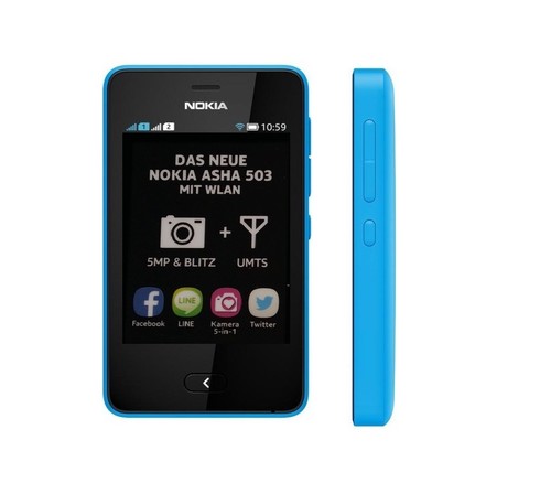 Nokia asha 503 cyan handy - cyan,
