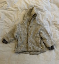Disana Wollwalk Jacke Grau Größe 74/80 Gebraucht