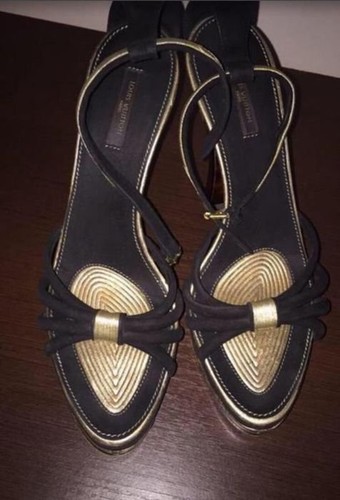 Women heels multicolor suede - heels,