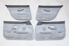 BMW 7er E38 Set Türverkleidungen Türpappen Teil-Leder Grau Sonnenrollos