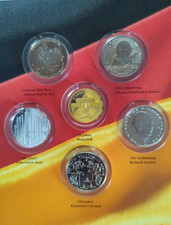 5x10 Euro Gedenkmünzen