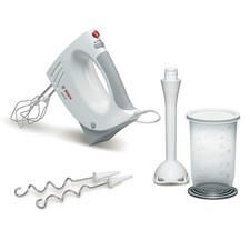 Bosch MFQ3540 Handrührer-Set 450 Watt Weiß/Grau Handmixer mit Mixfuß & Mixbecher