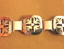 Armband Silber Hammerschlag