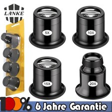 4 Stück Uhrmacherlupe Set 5x