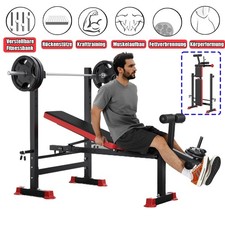 Hantelbank klappbar 250kg Kraftstation Trainingsbank Schrägbank Flachbank