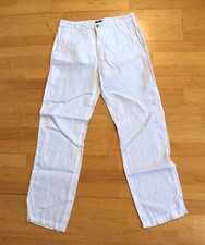 H&M Leinenhose weiss regular