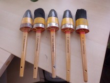 5 x Ringpinsel Nr. 12 schwarz  Pinsel Rundpinsel Wandfarben, Fassadenfarbe