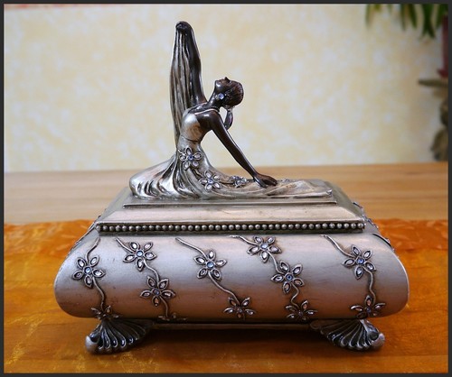 Jugendstil schatulle tänzerin - jugendstil,