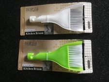 2 er Set Tisch Kehr Garnitur je 2 Tlg.Tisch Besen Mikrowellen Reiniger Helfer 