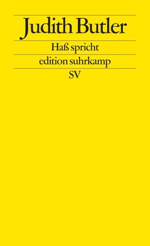 Haß spricht judith butler - spricht,