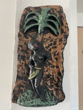 Keramik Wand-Bilder aus Keramik, Handarbeit Vintage