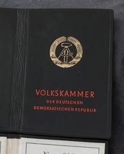 DDR Ausweis Blanko Volkskammer