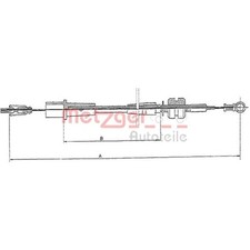 Metzger Gaszug für Opel Astra