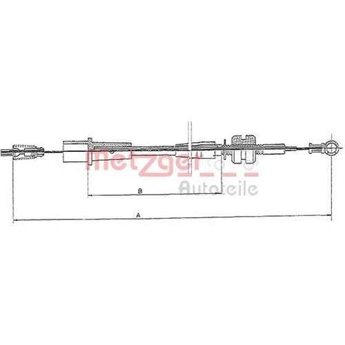 Metzger gaszug für opel astra - metzger,