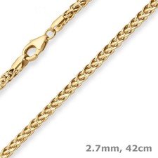 2,7mm Zopfkette Goldkette