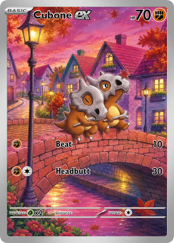 Cubone pokémon karte - cubone, made