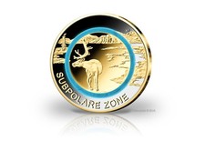 5 Euro 2020 Deutschland Subpolare Zone mit 24 Karat Goldauflage